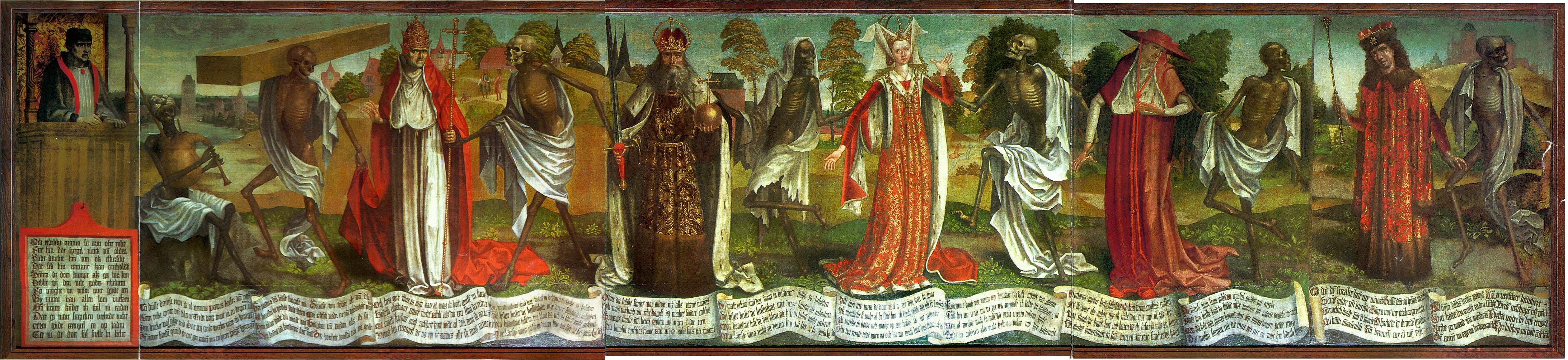 Bernt Notke „Surmatantsu” maali fragment (Niguliste muuseum)