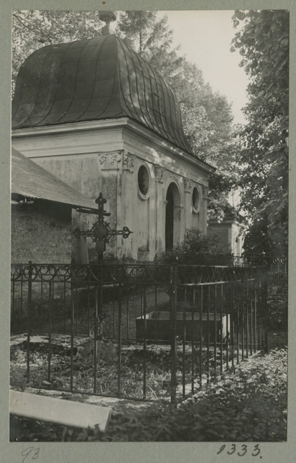 Burchardi perekonna matmiskabel Kopli kalmistul, 1920